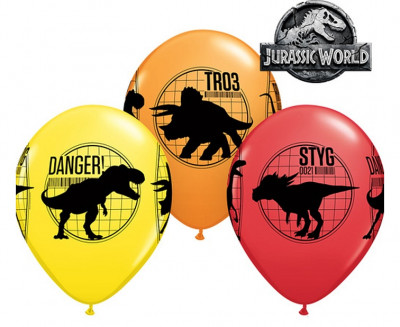 6 Balões Latex Jurassic World