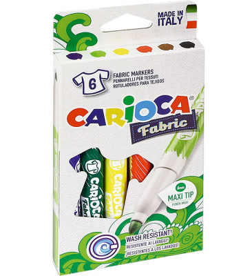 6 Canetas Tecido Carioca Fabric