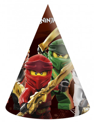 6 Chapéus Festa Lego Ninjago