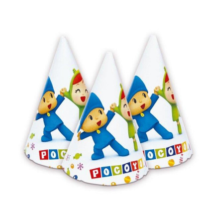 6 Chapéus Festa Pocoyo