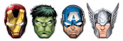 6 Mascaras festa Mighty Avengers