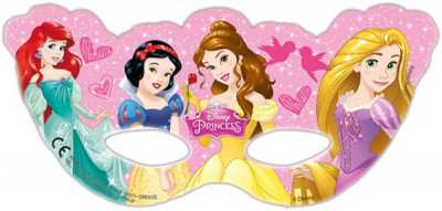 6 Mascaras festa Princesas Disney