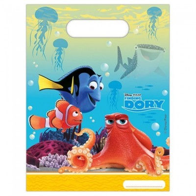 6 sacos brinde festa Dory