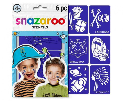 6 Stencils Aventura Snazaroo