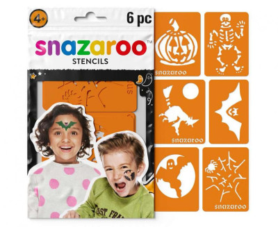 6 Stencils Halloween Snazaroo
