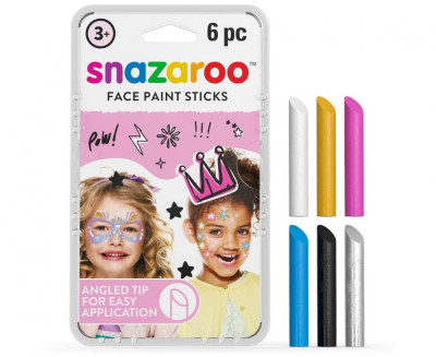 6 Sticks Pinturas Faciais Menina Snazaroo