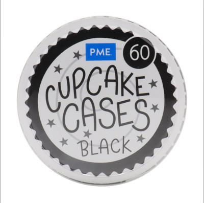 60 Cápsulas Cupcake Preto PME