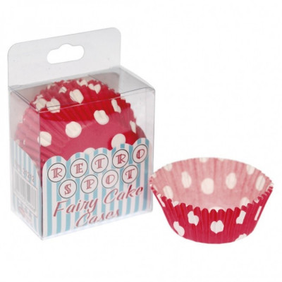 72 Formas de Papel Cupcake Vermelho