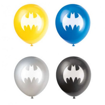 8 Balões Latex Batman New