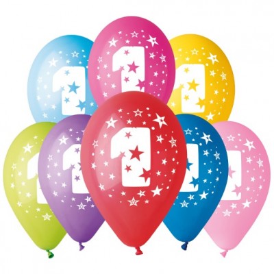 8 Balões Premium Látex Nº 1 - 30cm