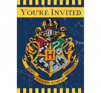 8 Convites de Festa Harry Potter