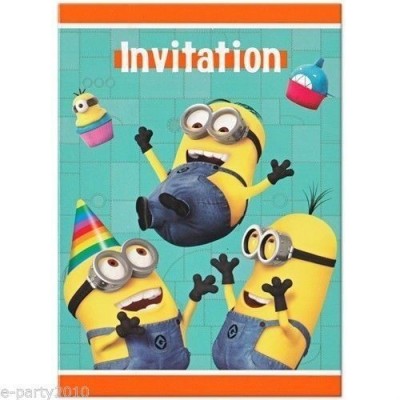 8 Convites Minions