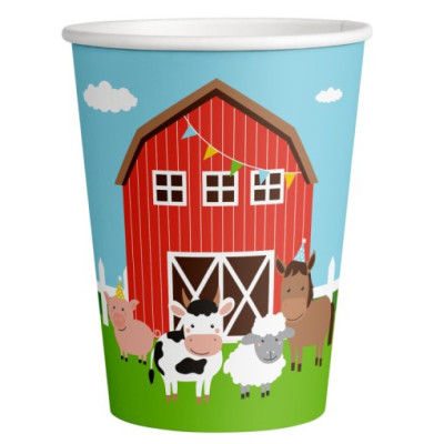 8 Copos Animais da Quinta 250ml 8 Copos Animais da Quinta 250ml