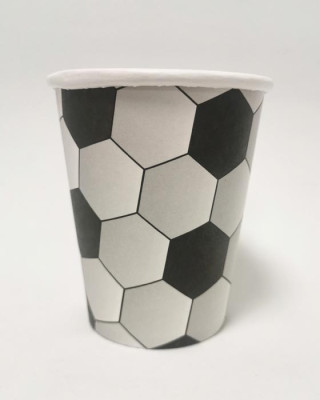 8 Copos de Cartão Futebol 8 Copos de Cartão Futebol