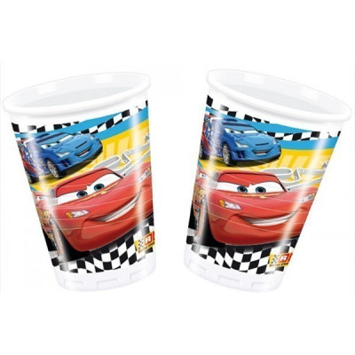 8 Copos Festa Disney Cars