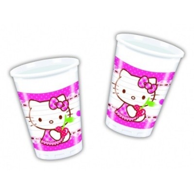 8 Copos Festa Hello Kitty