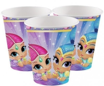 8 copos Festa Shimmer e Shine