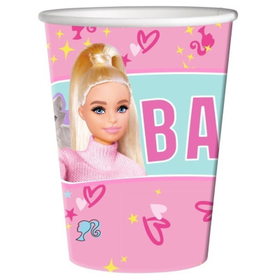 8 Copos Papel Barbie Puppies