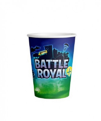 8 Copos Papel Battle Royal