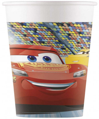 8 Copos Papel Cars 3