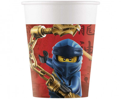 8 Copos Papel Festa Lego Ninjago