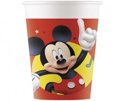 8 Copos Papel Mickey Pals at Play