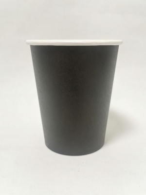 8 Copos Papel Preto 270ml