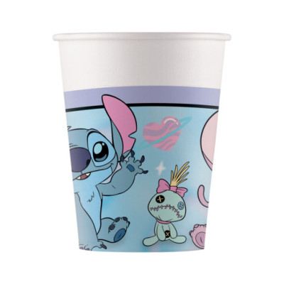 8 Copos Stitch Angel Cute