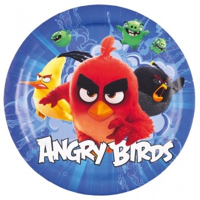 8 Pratos Angry Birds Movie 23cm
