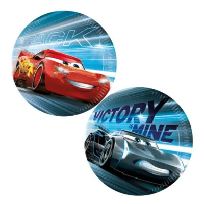 8 Pratos Cars Victory Is Mine 23cm