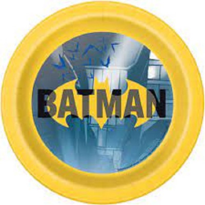 8 Pratos Festa Batman New 17cm