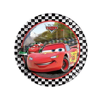 8 Pratos Festa Disney CarS Formula23 cm