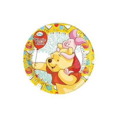 8 Pratos Festa Ursinho Winnie The Pooh