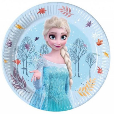 8 Pratos  Frozen Idyllic Wonder 23cm
