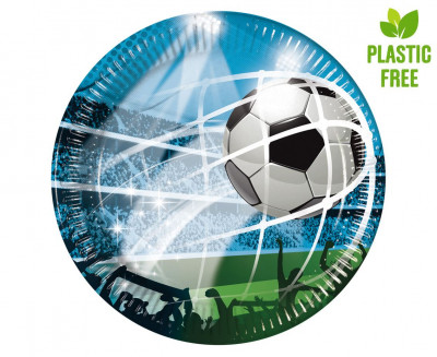 8 Pratos Futebol Fans 20cm