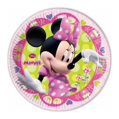 8 Pratos Minnie Disney Bow-Tique 19,5 cm