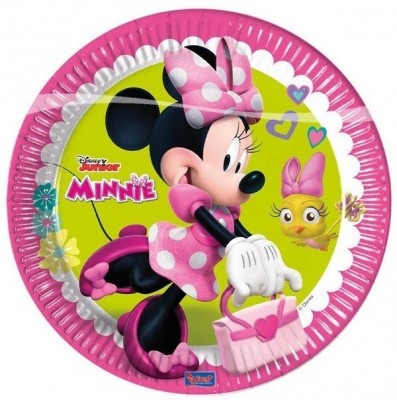 8 Pratos Minnie Disney Happy Helpers 23 cm