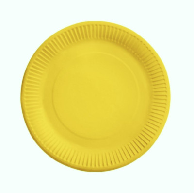 8 Pratos Papel Amarelo (Sunshine Yellow) 23cm 8 Pratos Papel Amarelo (Sunshine Yellow) 23cm