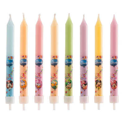 8 Velas Mickey, Minnie e Amigos 9cm