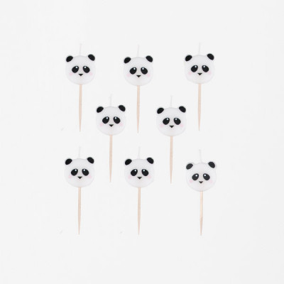 8 Velas Mini Panda
