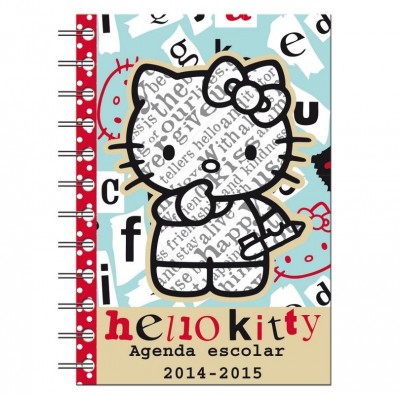 Agenda Escolar 2014 2015 Hello Kitty Letter