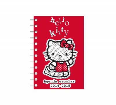 Agenda Escolar 2014 2015 Hello Kitty Red