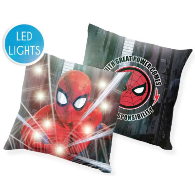 Almofada com Luz Led Spiderman 40cm
