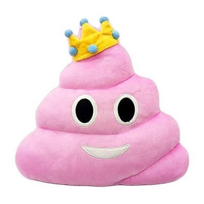 Almofada Emoji - Cocó rosa 30cm