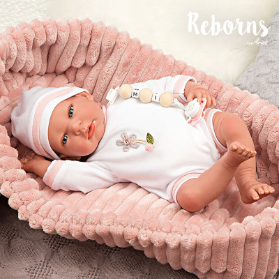 Poupée Reborn Prématurée LOLA – Création Nurserydannie, Tête Vinyle, Corps Tissu