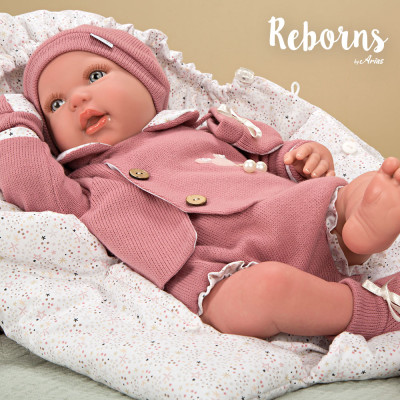Arias Reborn 45cm Mia com Saco de Dormir