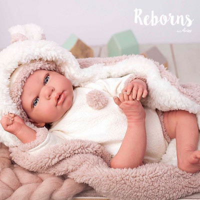 Arias Reborns 40 cm Anna com Manta e Peluche