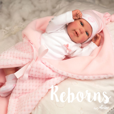 Arias Reborns 45 cm Rocio com Manta