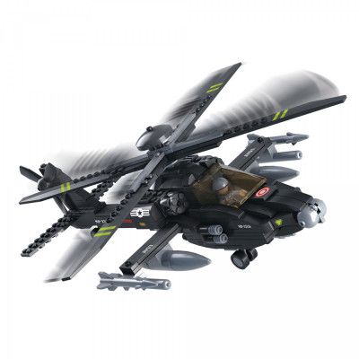 Army Helicóptero AH-64 Apache 293 pcs Sluban