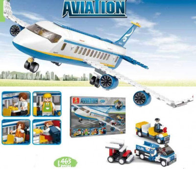 Aviation Avião Skybus com Acessórios Sluban 463 pcs